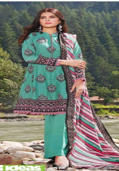 3PIECE UNSTITCHED DIGITAL PRINTED KHADDAR SUIT