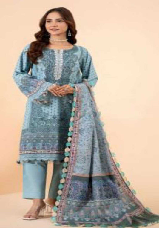 3PIECE UNSTITCHED DIGITAL PRINTED KHADDAR SUIT