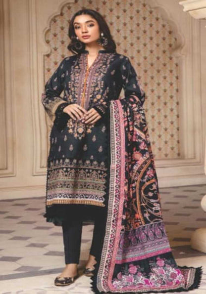 3PIECE UNSTITCHED DIGITAL PRINTED KHADDAR SUIT