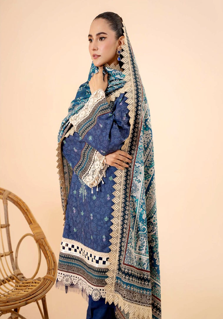 IRIS 3 PIECE UNSTITCHED KHADDAR DIGITAL SUIT