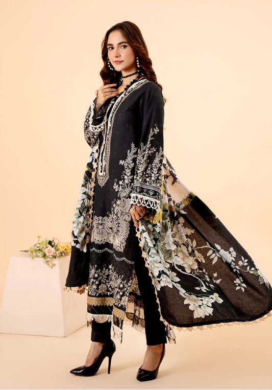 ALYESSA 3 PIECE UNSTITCHED KHADDAR DIGITAL SUIT