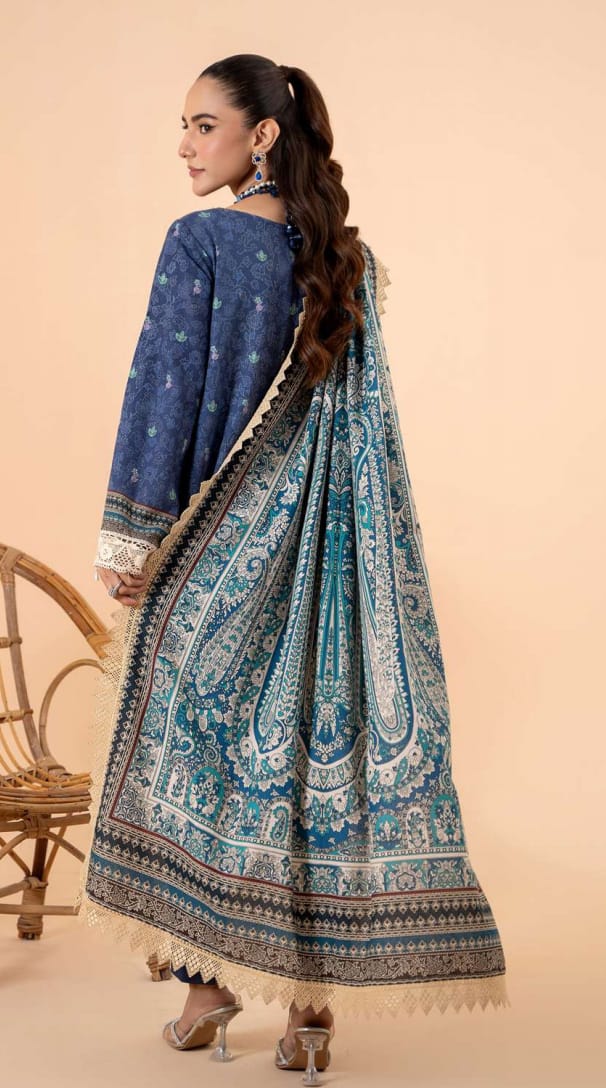 IRIS 3 PIECE UNSTITCHED KHADDAR DIGITAL SUIT