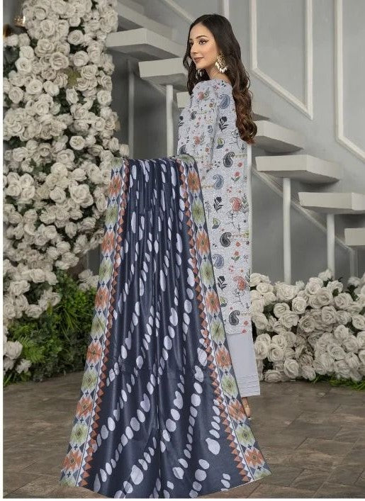 3 PIECE DIGITAL PRINTED DHANAK SUIT