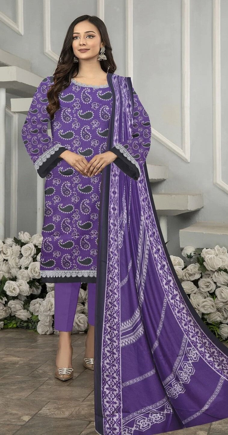 3 PIECE DIGITAL PRINTED DHANAK SUIT